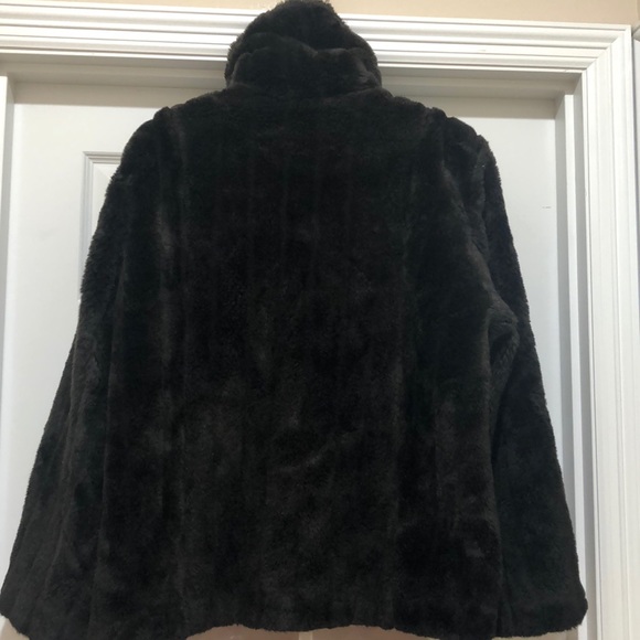 Vintage Braetan Faux Fur Dark Brown Coat Size18/20 - Picture 5 of 10